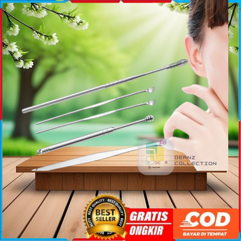 5pcs/set Alat Pembersih Korek Kuping Telinga