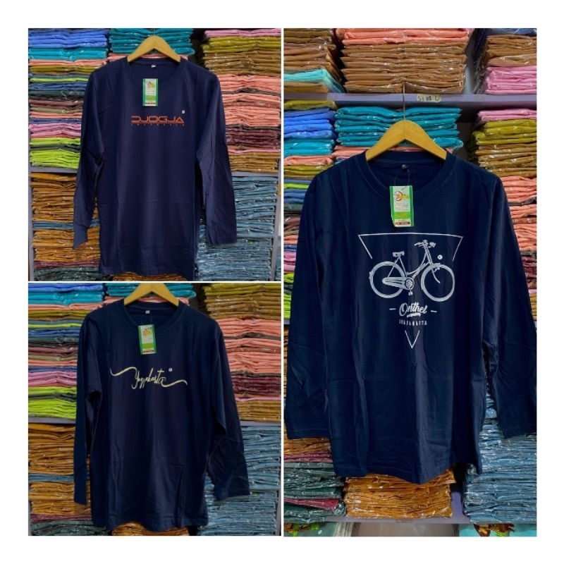 KAOS JOGJA SABLON LENGAN PANJANG MERK CAPUNG T-SHIRT ASLI MALIOBORO TERLARIS BAHAN 100% KATUN