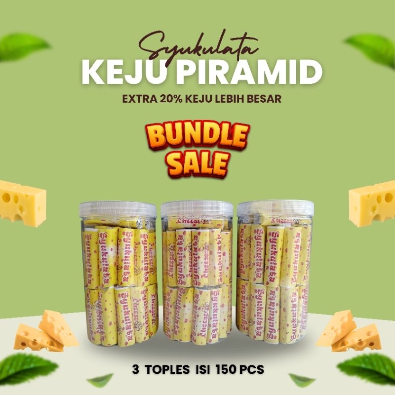 

KEJU PIRAMID 3 TOPLES ISI 150 PCS MERK SYUKULATA