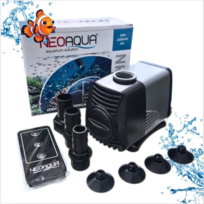 NEO AQUA NR 105 REMOTE POMPA AQUARIUM KOLAM HIDROPONIK AIR MANCUR
