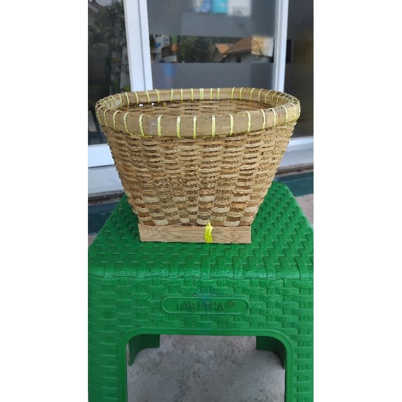 BAKUL NASI WAKUL BAMBU KECIL WADAH NASI ANYAMAN BAMBU MINI DIAMETER 22 CM