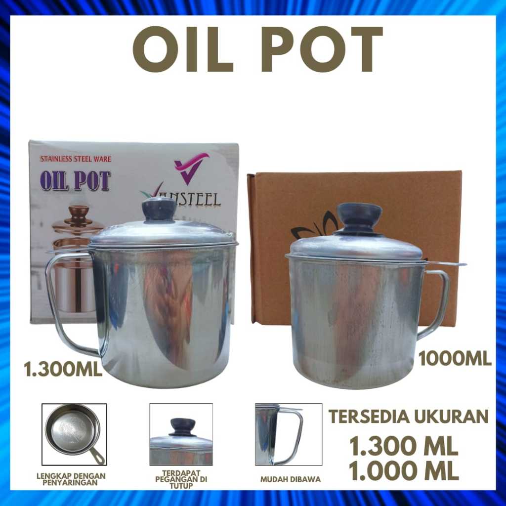 SARINGAN MINYAK GORENG 1300ML / OIL POT