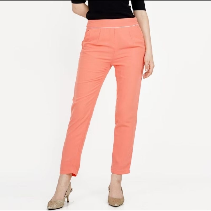 Celana panjang wanita peach novel mice