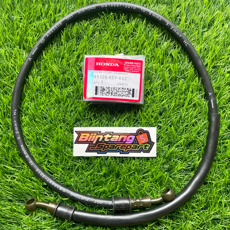 SELANG MINYAK REM DEPAN CAKRAM SUPRA X 100 XX ORIGINAL AHM 45126KEV652 HOSE COMP FR BRAKE