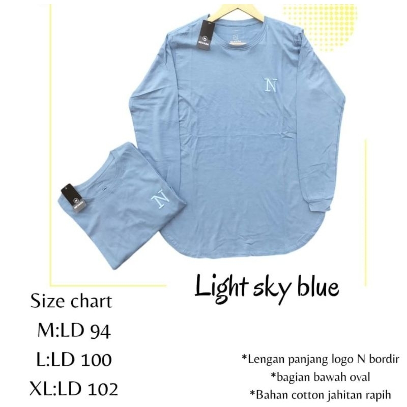 kaos nevada cewek lengan panjang