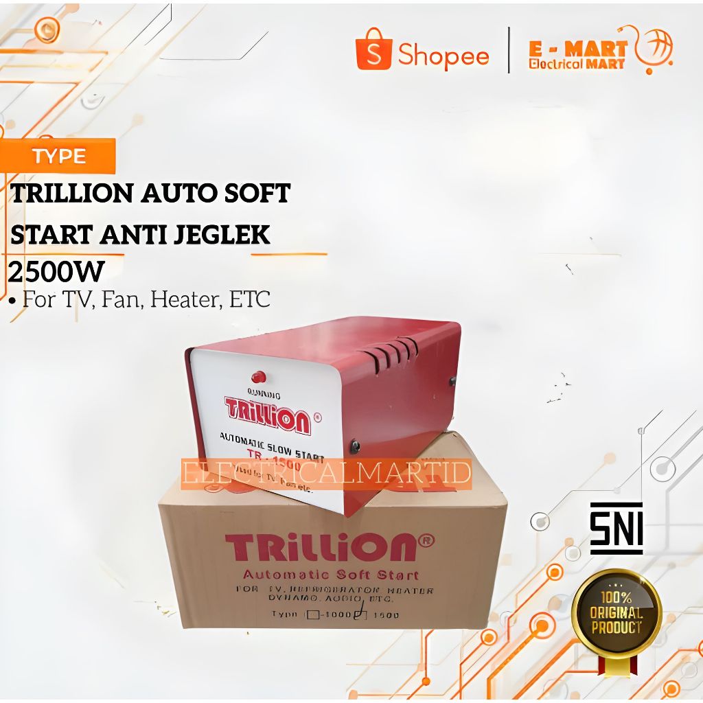 Auto Soft Start Anti Jeglek 2500W Penghemat Listrik TRILLION