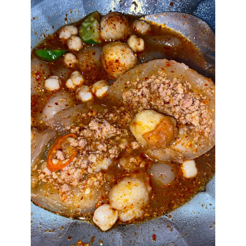 

Baso aci granat isi daging cincang