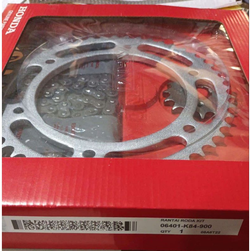 GIR SET K84 CRF GEAR SET CRF 150 GIR SET + RANTAI