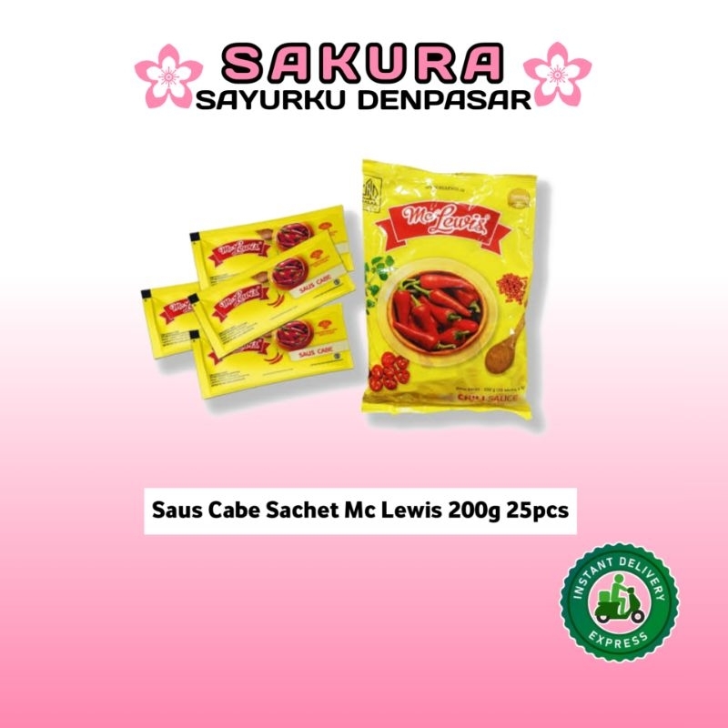 

Saus Cabe Sachet Mc Lewis 200g 25pcs - SAKURA