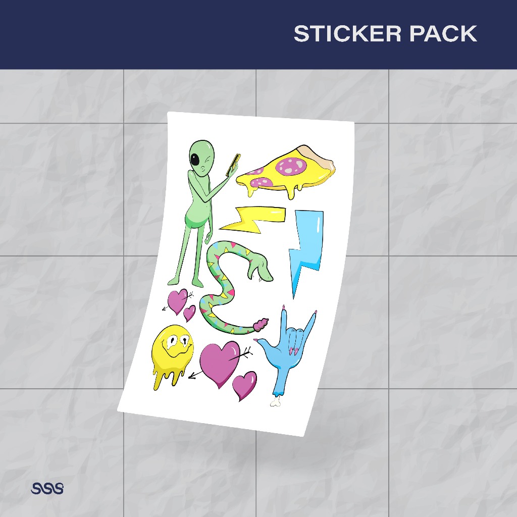 

STICKER ALIEN / PACK AESTHETIC 053