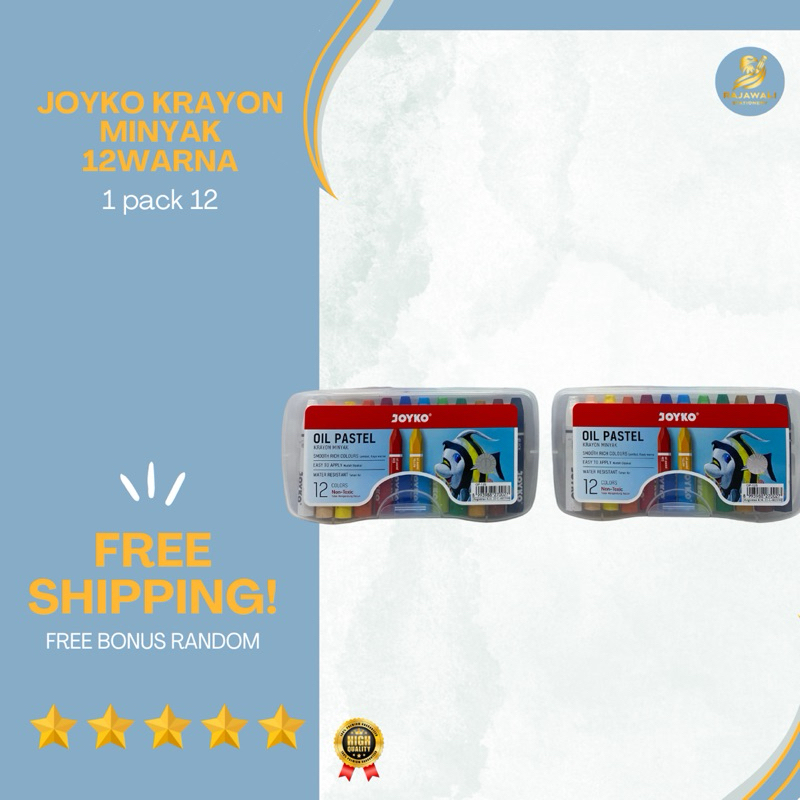 

Joyko Krayon Minyak 12 Warna Harga Terjangkau | Isi 12 Warna Kualitas Top | FREE BONUS RANDOM!!