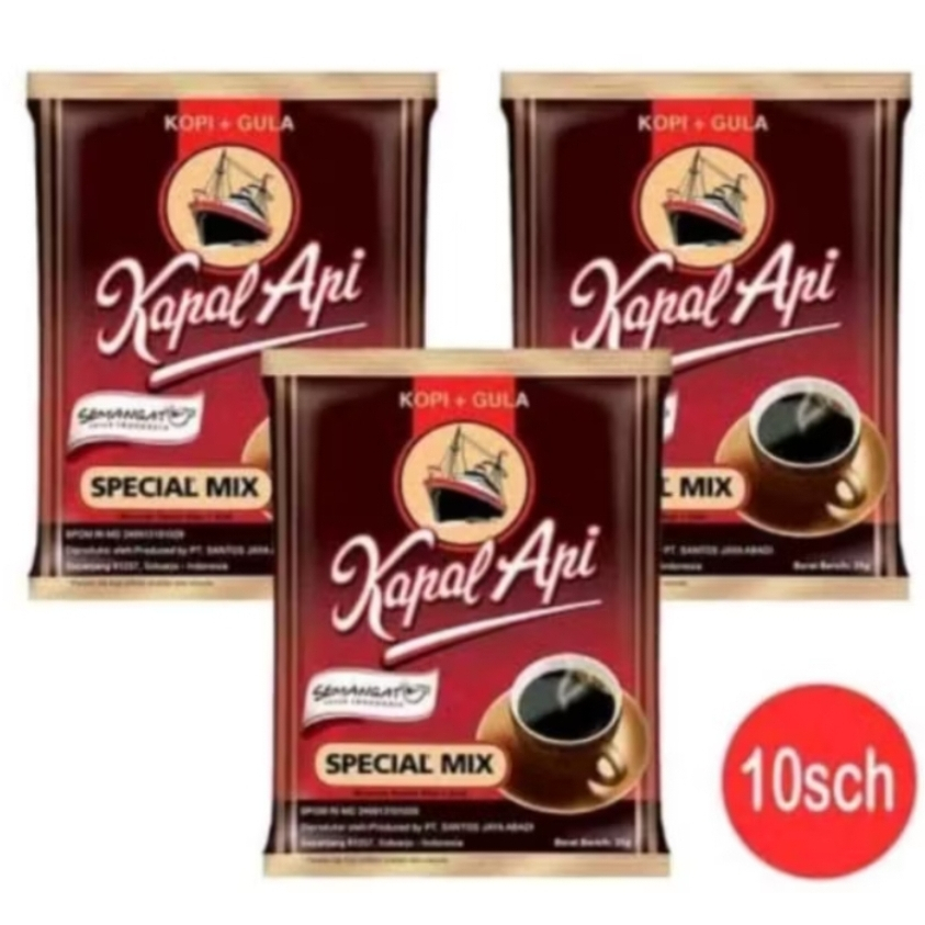 

KOPI KAPAL API SPESIAL MIX 1 RENCENG ISI 1O PCS