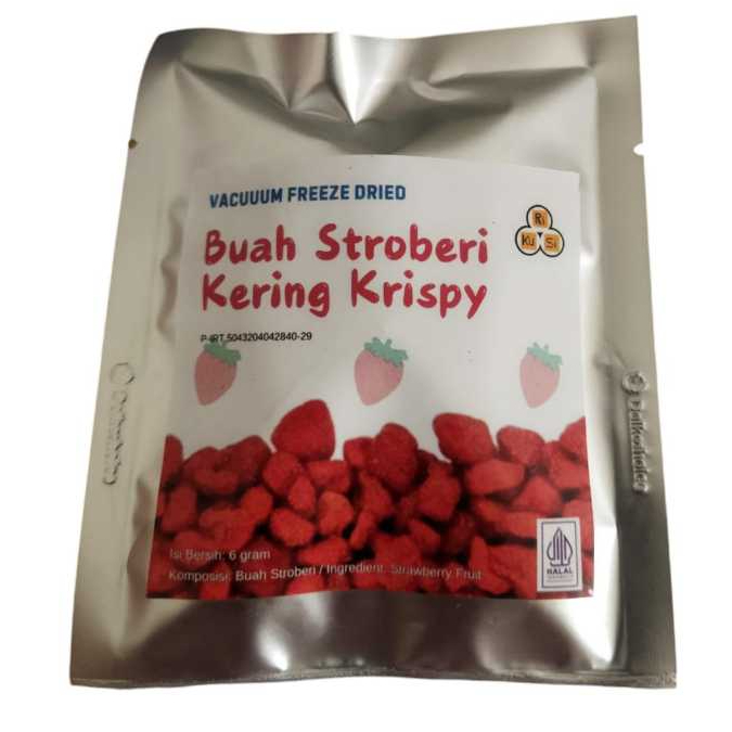 

RiKuSi Stroberi Kering Krispy / Vacuum Freeze Dried Strawberry 6gr