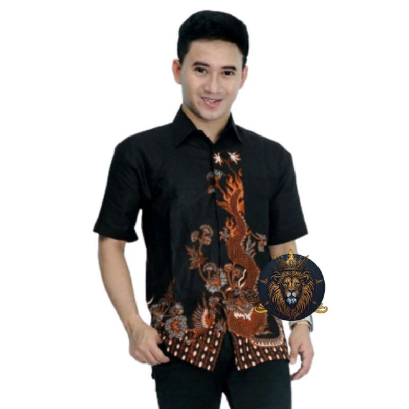 Hem Batik Katun Naga Hitam