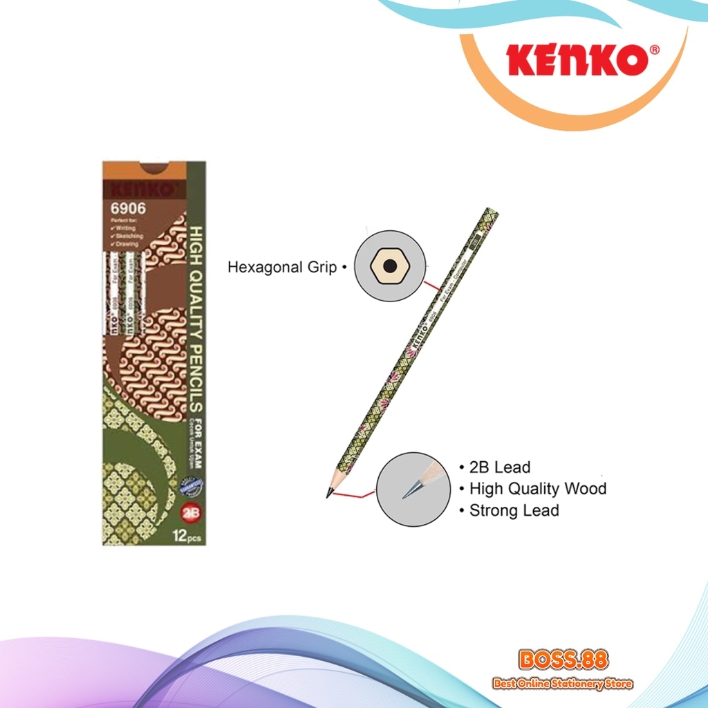 

PENCIL / PENSIL 2B KENKO 6906 (12 PCS)