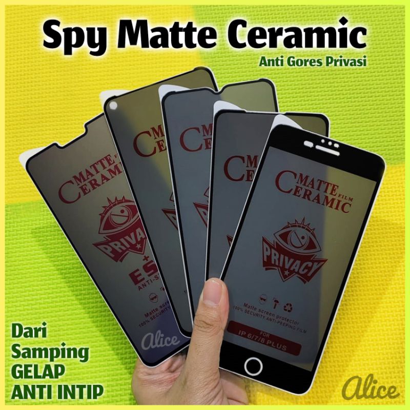 Anti Gores SPY Hitam Samsung J1 ACE J2 J3 J4 J4+ J5 J6 J6+ J7 Core J7+ J8 PRO Prime 2015 2016 2018