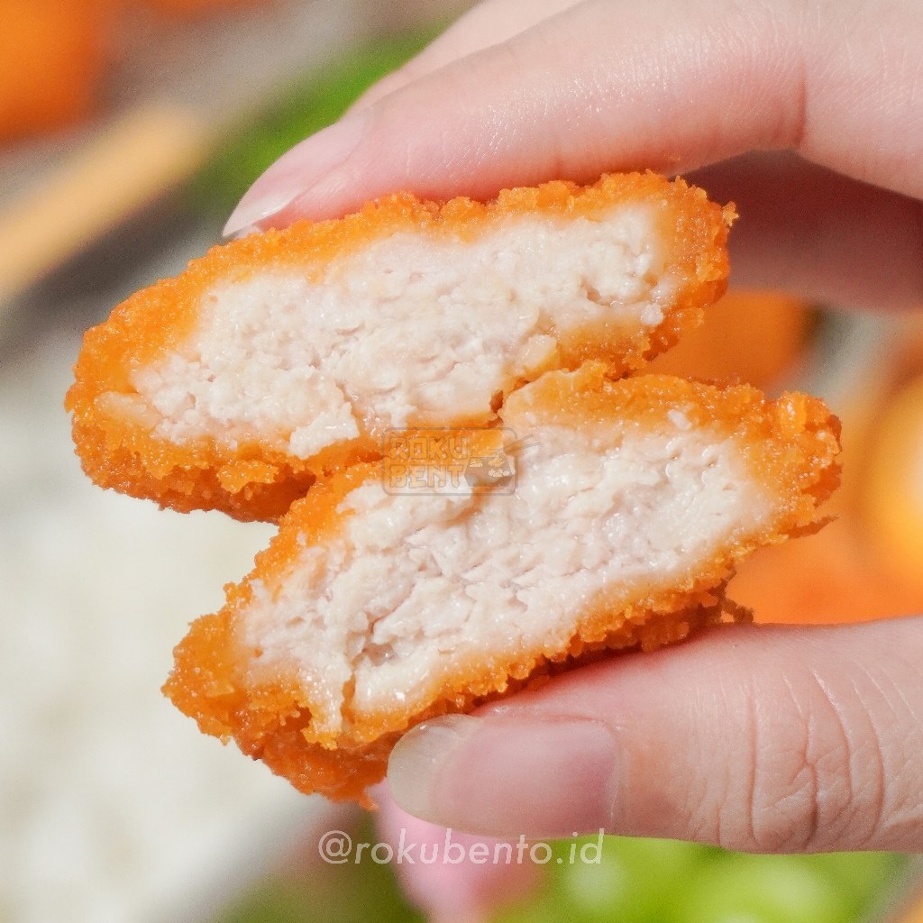 

Ay00! Chicken Katsu Mini Roku Bento BSD Isi 12 Pcs - Nugget Ayam Katsu Siap Goreng Menu Praktis Siap