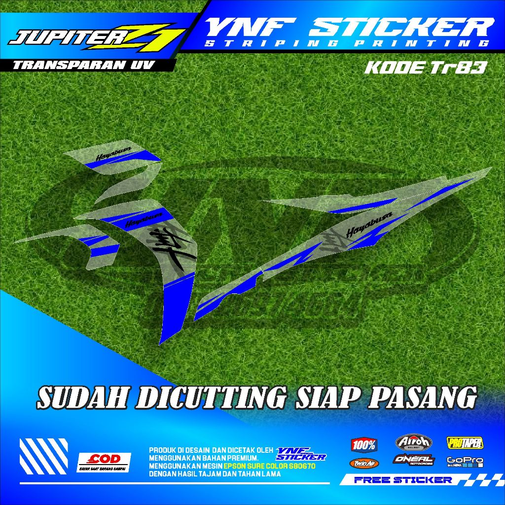 JUPITER Z1 STIKER STRIPING PREMIUM MOTOR KEREN LIS VARIASI JUPITER Z1 STIKER MOTOR YAMAHA DESAIN RAC