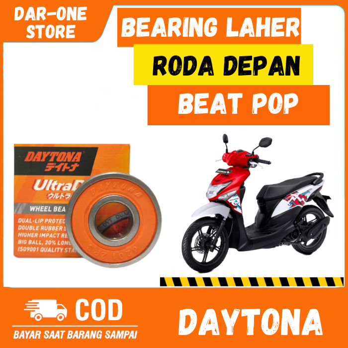 BEARING LAHER DAYTONA RODA DEPAN HONDA BEAT POP ORIGINAL 6201