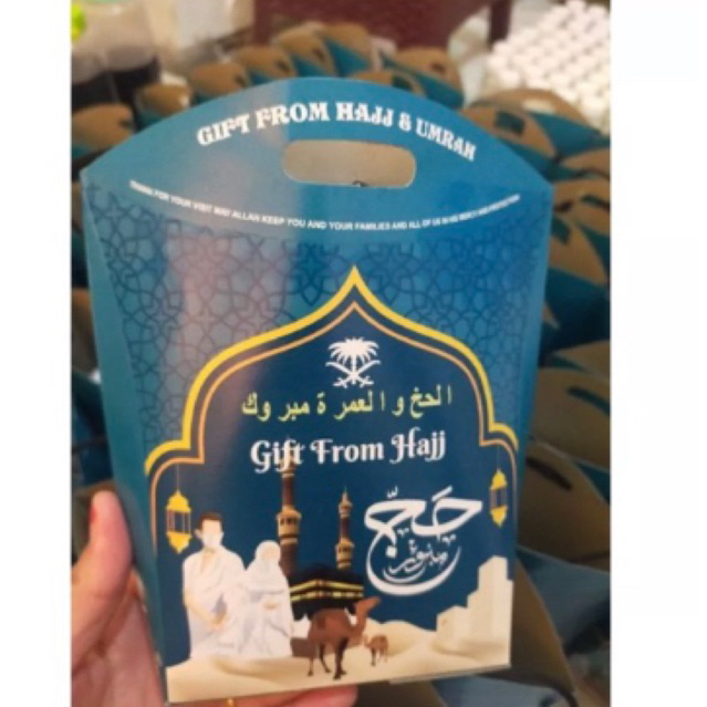 Tas gift umroh / kotak gift haji / Tas Jinjing gift haji dan umroh tali / totebag gift haji dan umro