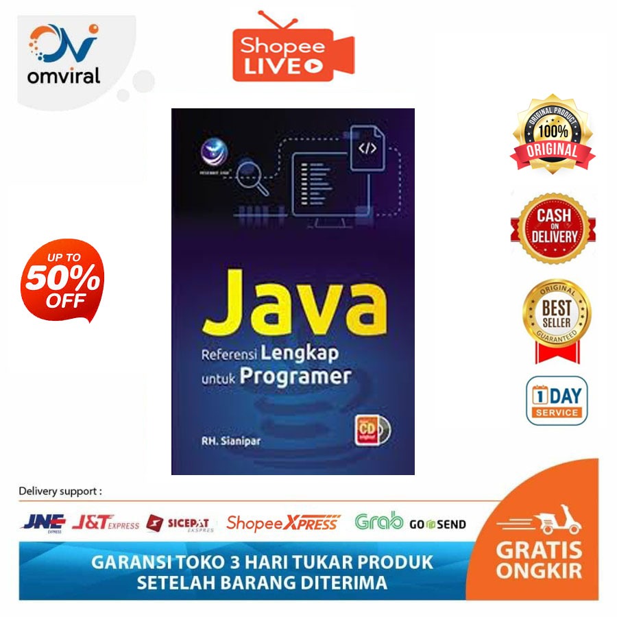 Buku Coding Pemrograman Java Dasar referensi lengkap untuk programmer Pemula | Sianipar | Andi Publi