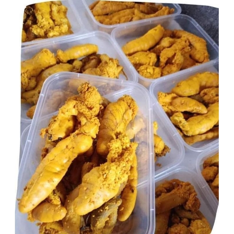 

telur ikan kakap merah goreng.sangat lezat di temani nasi dan sambal