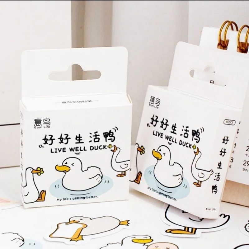 

HI519 Stiker 46pcs Gambar Bebek Lucu Duck Untuk Menghias Jurnal Sekolah