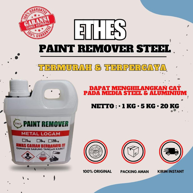 TUI Remover ethes perontok cat penghilang cat paint remover super efektife untuk besi almunium