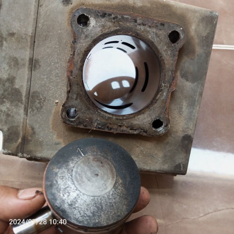 blok seher boring satria 2tak hiu lumba origial copotan os 75