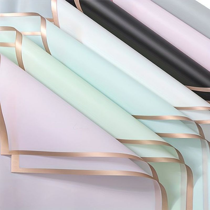 

Cellophone Cellophane Wrapping Kertas Buket Grid Lines