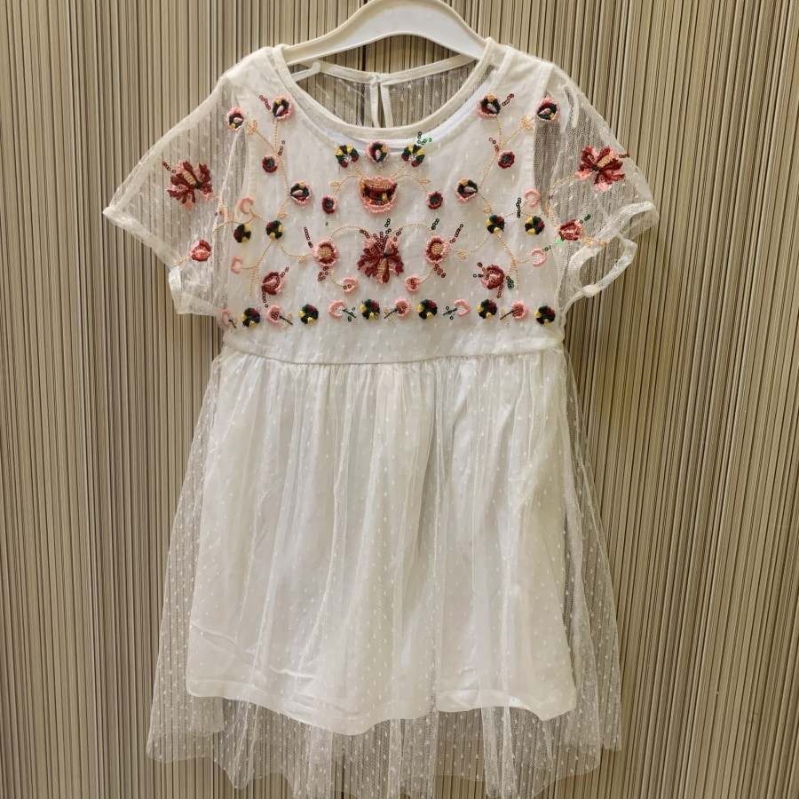 Dress putih anak/dress anak/dress putih/gaun putih anak/dress pesta
