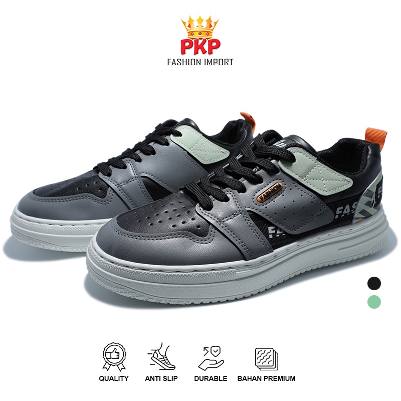 Sepatu Sneakers Pria Casual Distro Slip On Import Kekinian Spatu Cowo Cowok Dewasa Olahraga Running 