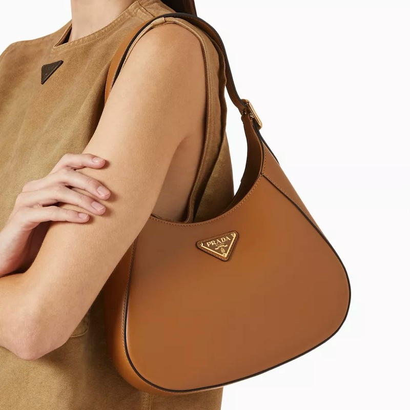 PRADA Hobo Leather Shoulder Bag (ala Cleo)