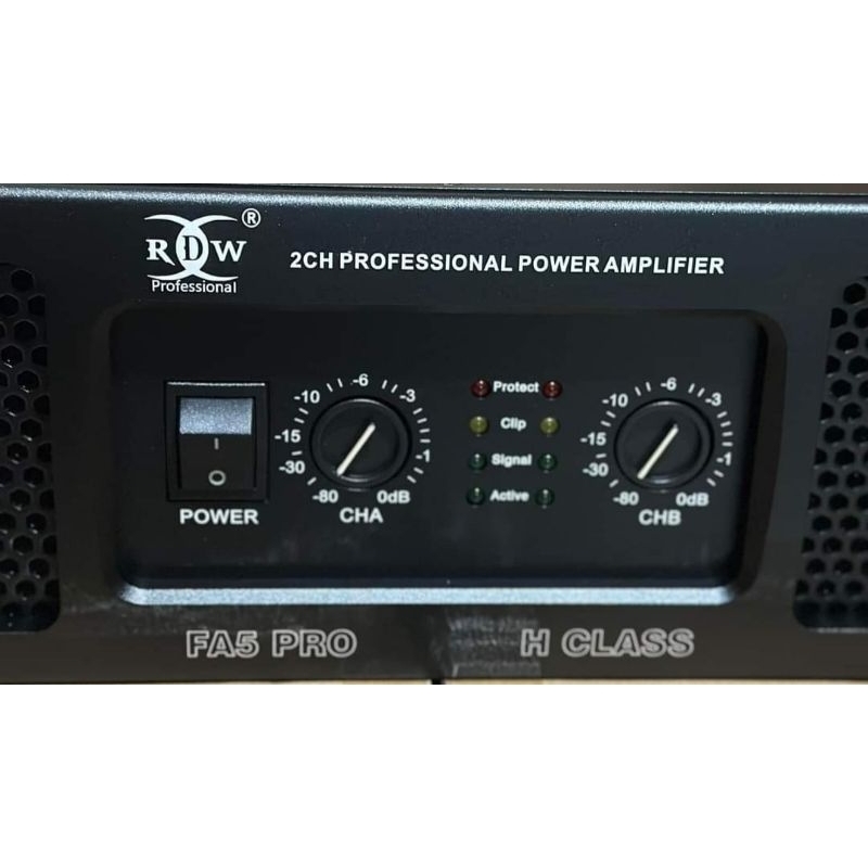 POWER AMPLIFIER RDW FA5 PRO H CLASS 2 CHANNEL