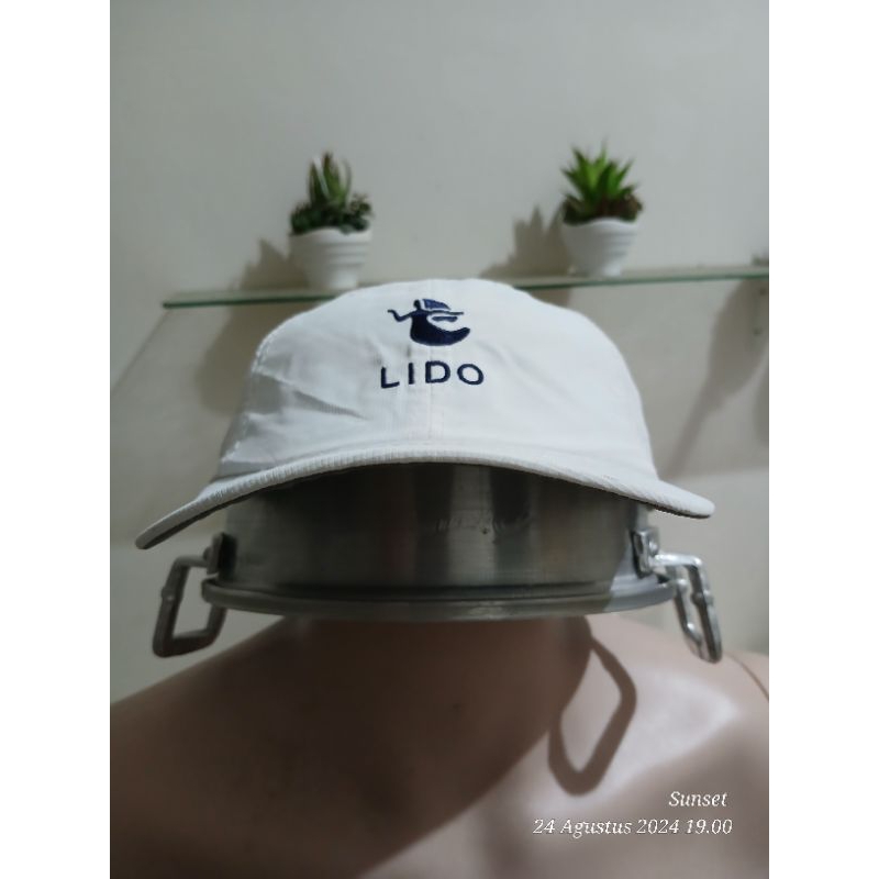 Topi baseball LIDO brand IMPERIAL putih Original second  ukuran allsize stelan besi