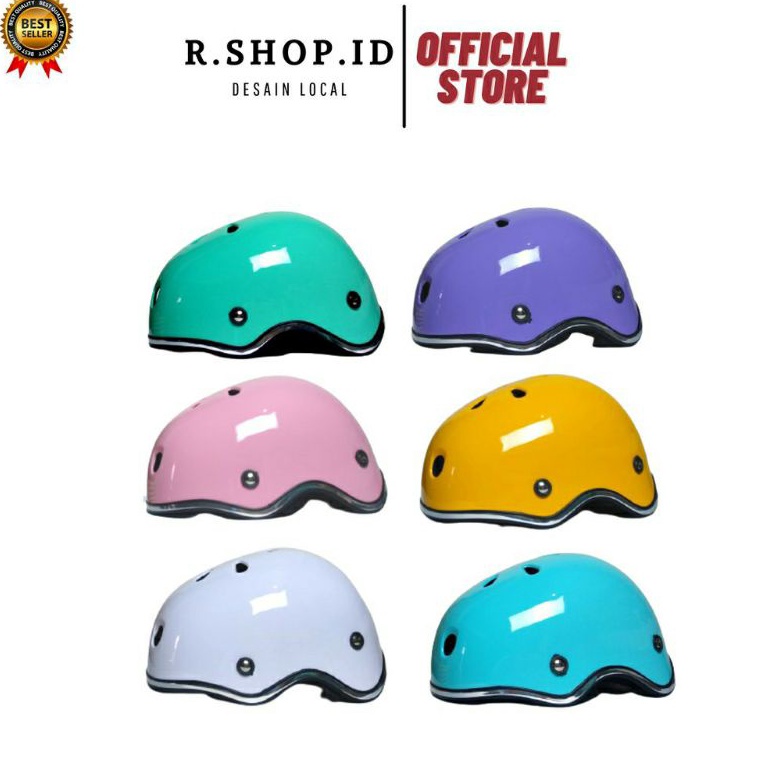 Bagus Banget Helm Sepeda Dewasa MTB Helm Sepeda Pastel Wanita Pria Helm Sepeda Lipat Skateboard BMX 