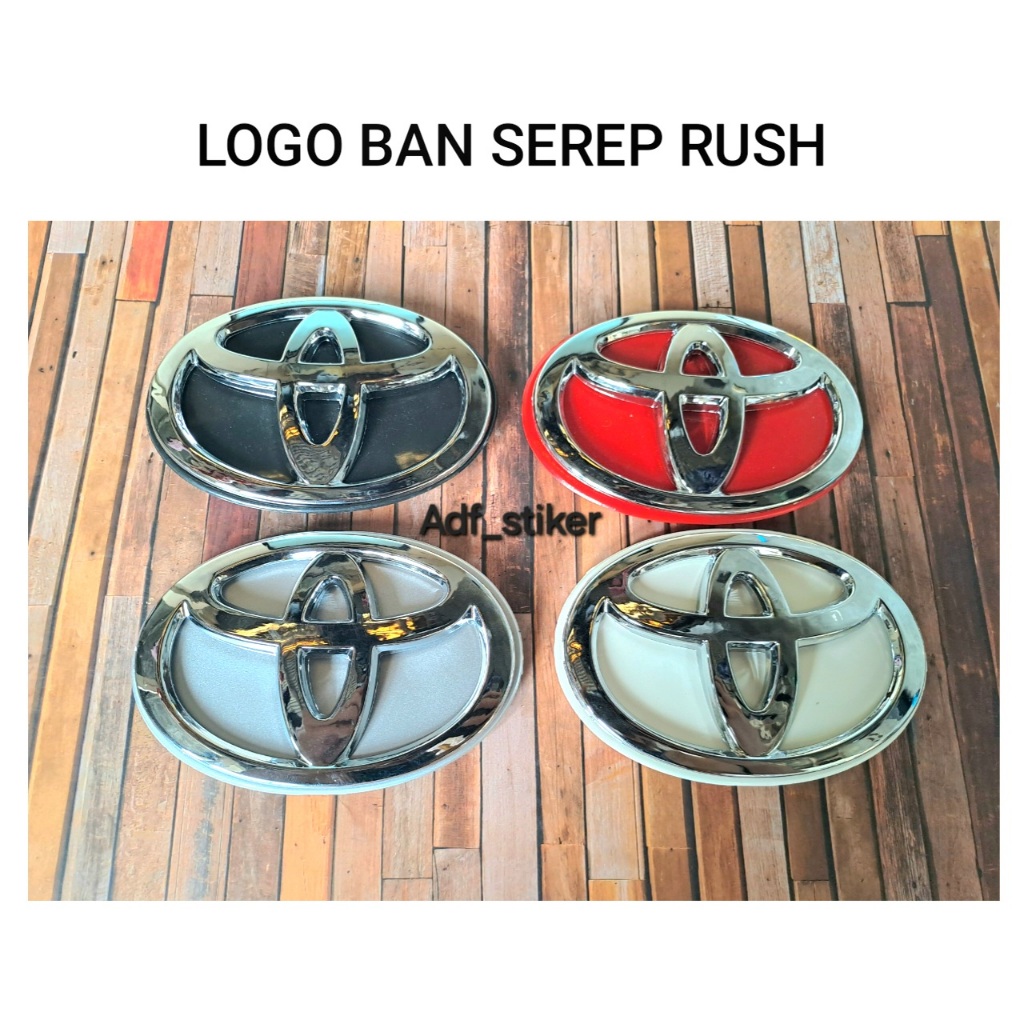 Emblem Logo Belakang tutup cover Ban Serep Rush / Logo toyota tutup Ban serep Rush / Logo cover ban 