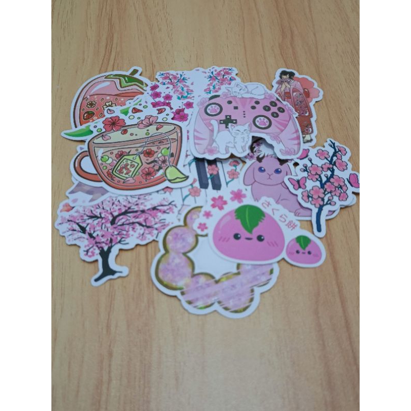 

Sticker cherry blossom khas Jepang | Sticker aesthetics Japan