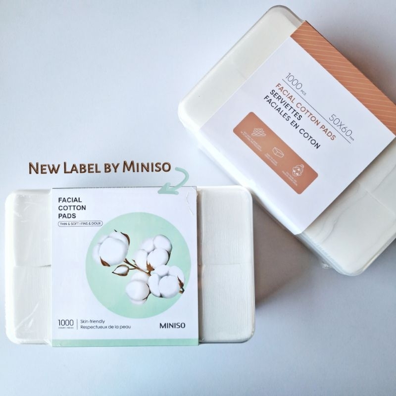 Miniso Kapas 1000 pcs | Kapas Tipis | Kapas Toner - Miniso 1000pcs Facial Cotton Pads