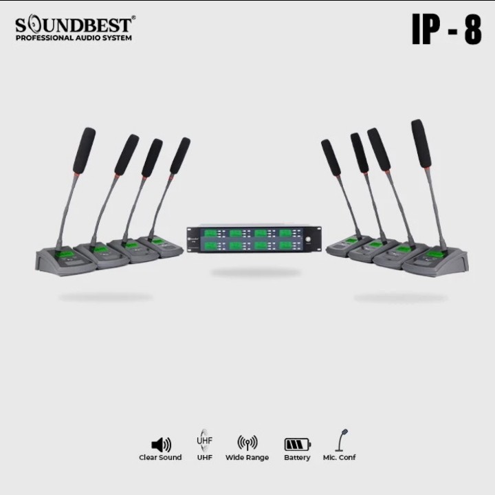 Mic Meja Wireless Conference Soundbest IP 8 Original Soundbest IP-8