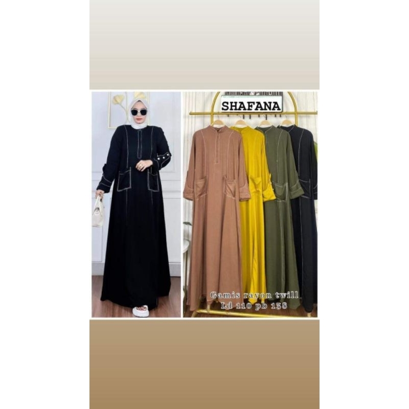 GAMIS MAXY SAFANA // MAXY DRESS GAMIS SAKU KA-KI ORIGINAL