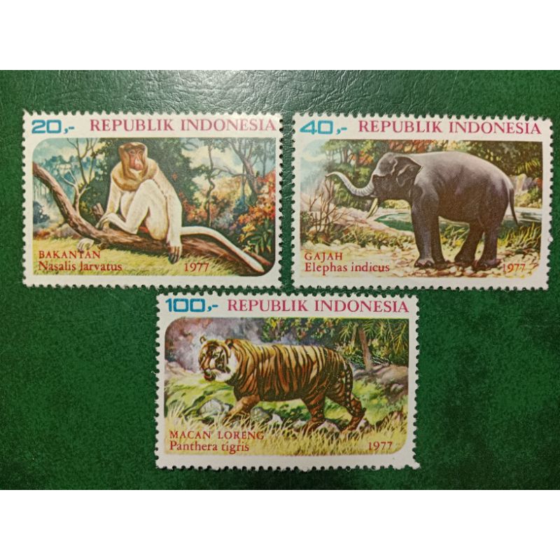

Prangko Indonesia 3 Pcs Margasatwa Tahun 1977 UN USED