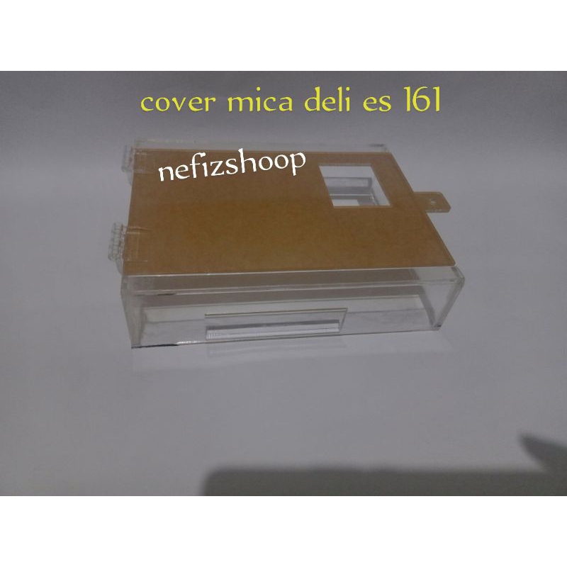 cover mesin absensi Deli Es161/ cover acrylic finger print deli
