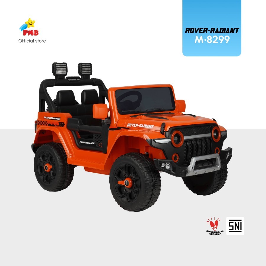 Mobil Aki Anak PMB M8299 Rover Radiant Jeep 2 Gear Box 2x6V4.5Ah
