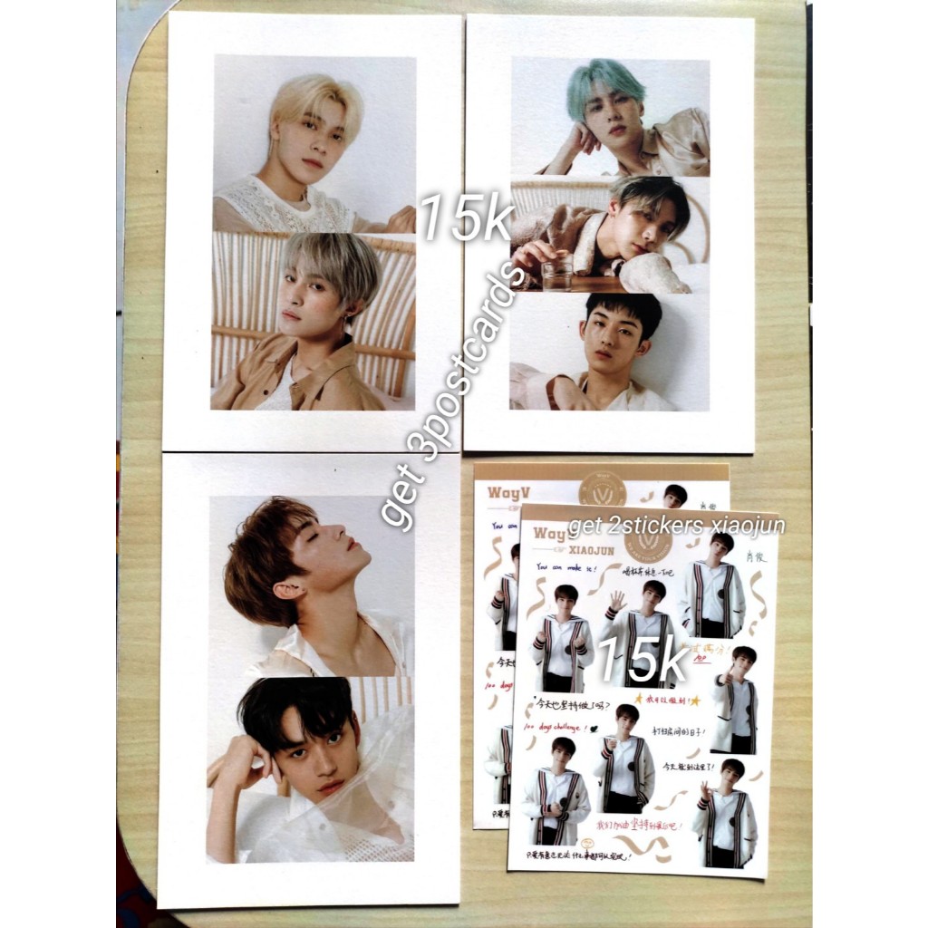 [BISA COD] official postcard wayv 15rb dapat 3biji semua SG2021 OT7 kun ten winwin lucas xiaojun hen
