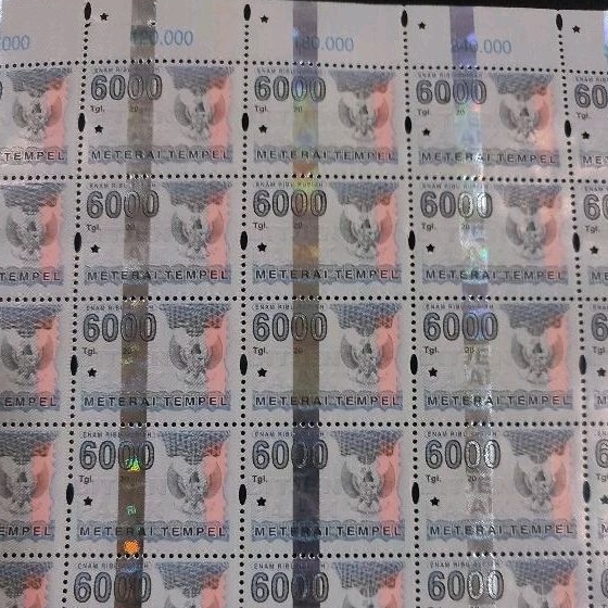 

MATERAI 6000 TAHUN 2006-2009 ORIGINAL GRESS/BARU/UNC