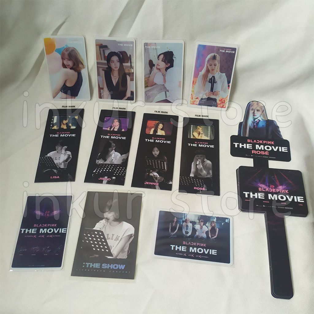 [TAKE ALL] Blackpink The Movie CGV Korea Benefit Photocard Jennie Rose Jisoo Lisa The Show