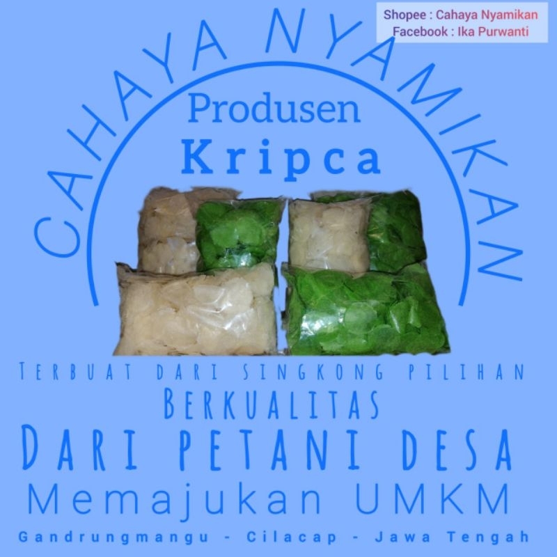 

Kripik kaca mentah siap olah 250 gram Kripca putih