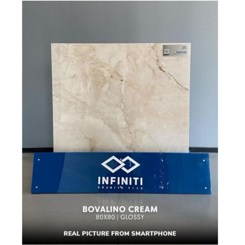 Granit Infiniti Bovalino Cream 80x80 Glosy
