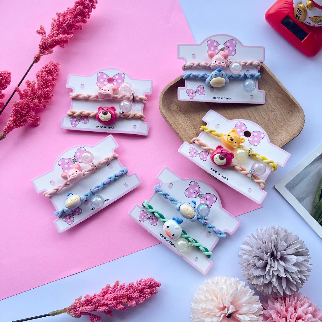 HC - Gelang Dan Ikat Ramut Cartoon Couple Bracelet Persahabatan / Gelang Couple Cartoon